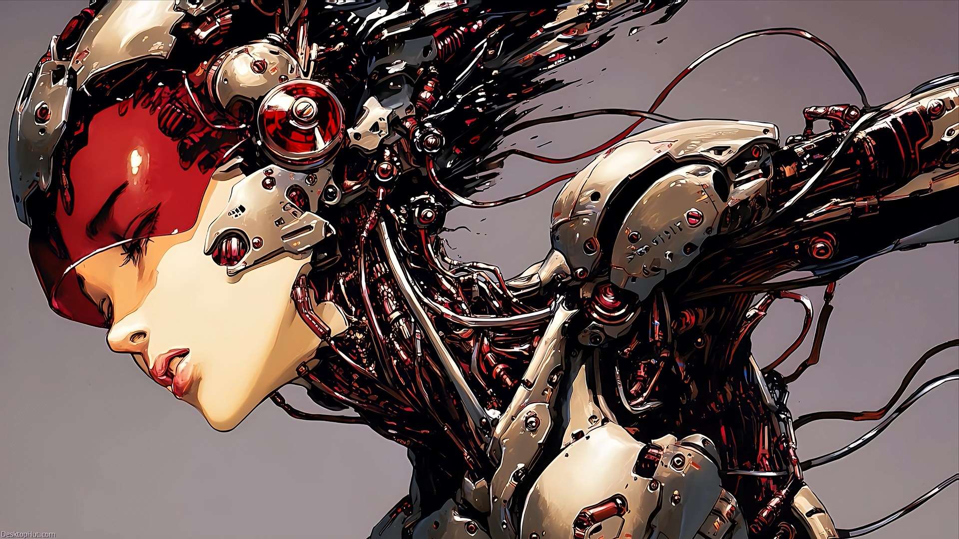 Silver Cyborg Live Wallpaper