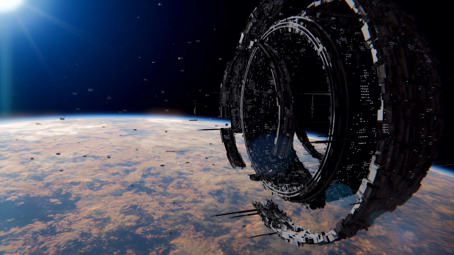 Orbital Ring Station Live Wallpaper