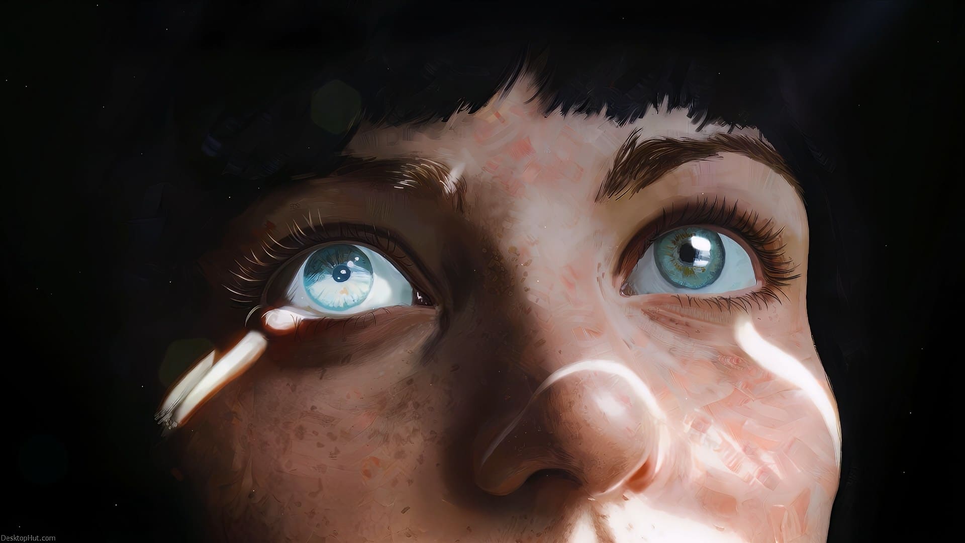 Freckled Portrait Live Wallpaper