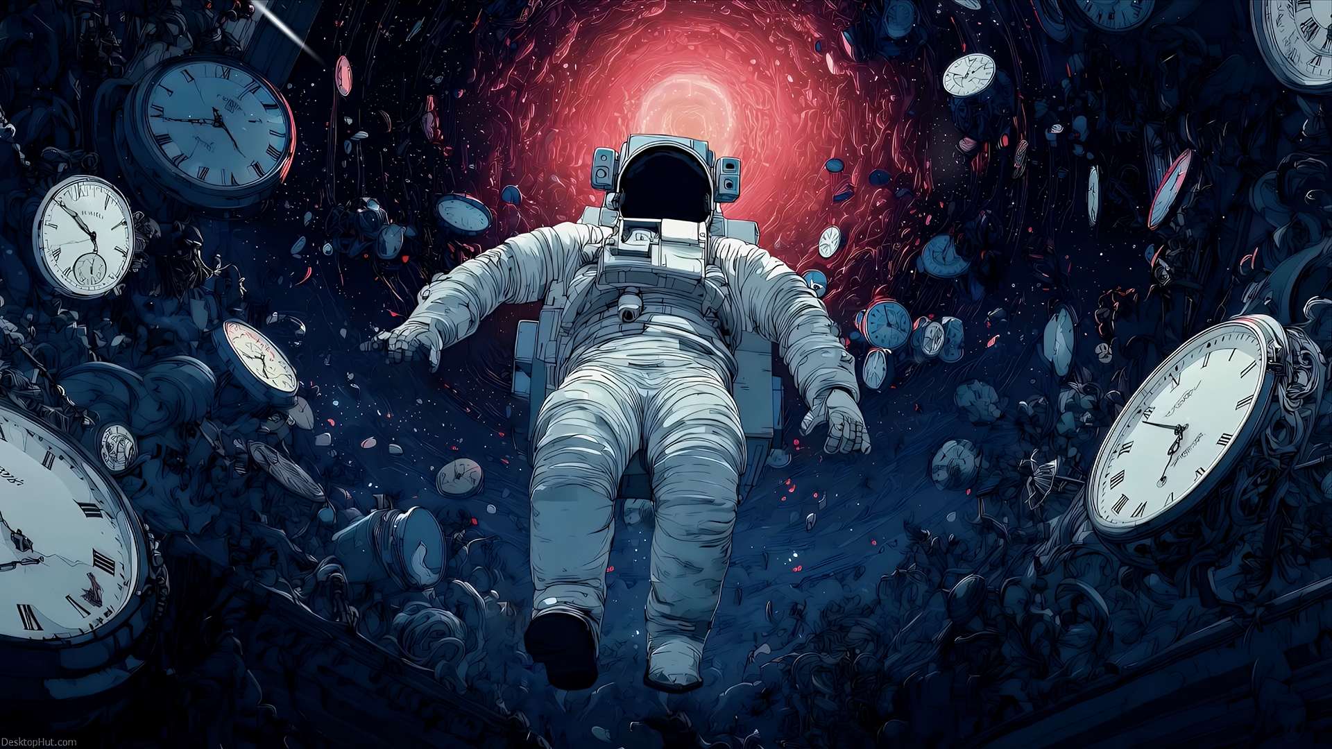 Chrono Drift – Astronaut Lost in Time & Space Live Wallpaper
