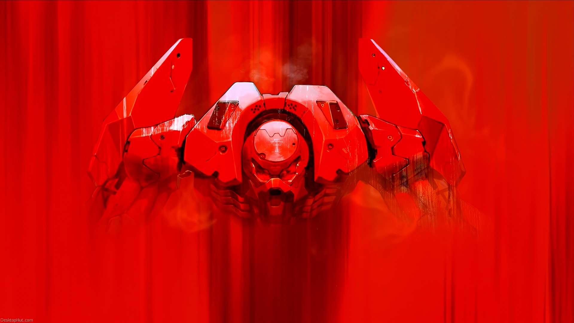 Mecha Sentinel in Combat Stance Live Wallpaper