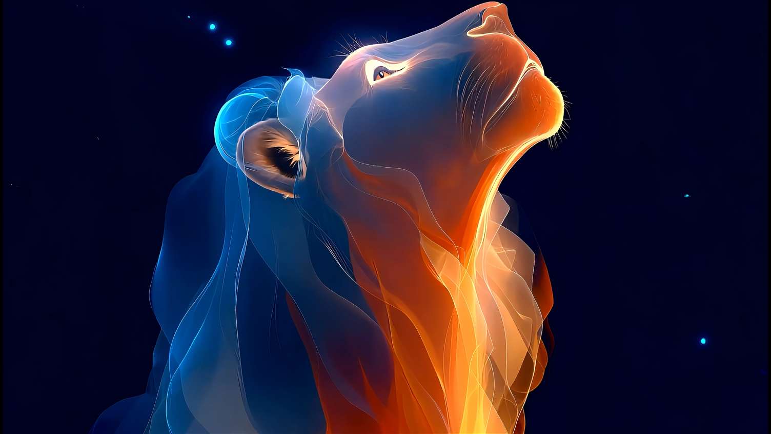Neon Lion Live Wallpaper