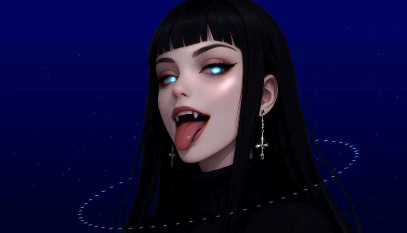 Gothic Vampire Girl Live Wallpaper
