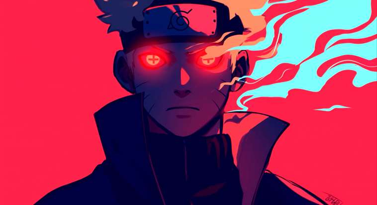 Neon Naruto Red Eyes Live Wallpaper
