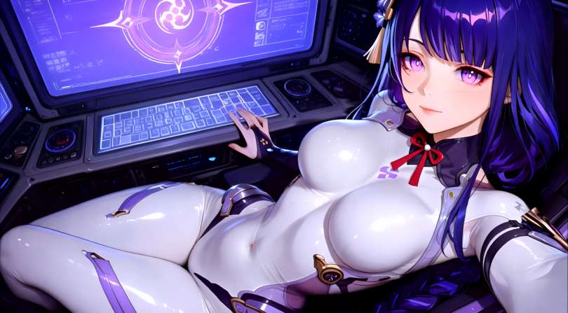 Silver Wolf at the Controls Live Wallpaper