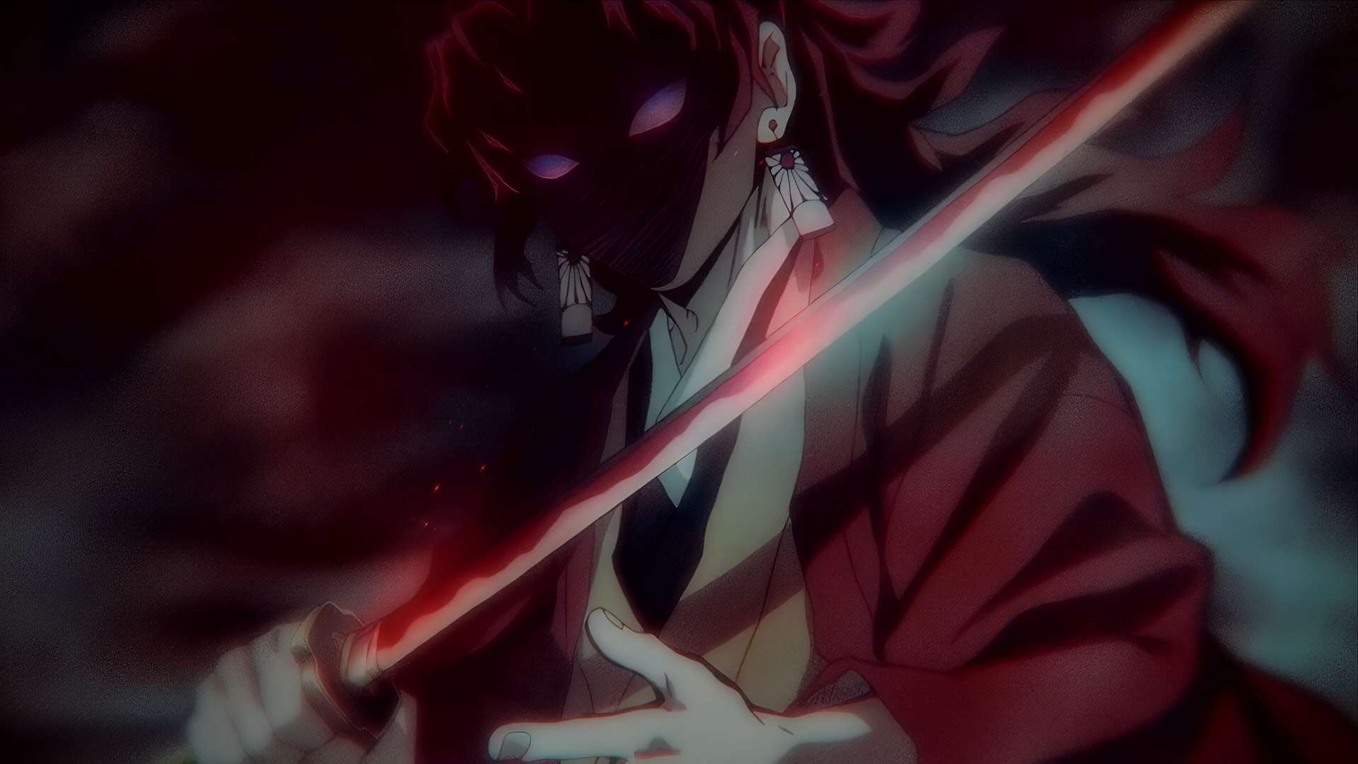 Yoriichi Tsugikuni Under Crimson Moon - Live Wallpaper