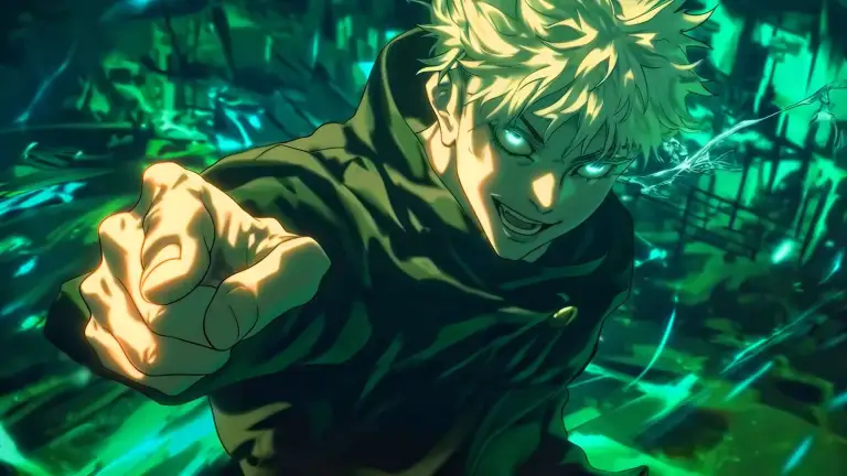 Gojo Pointing Intense Energy