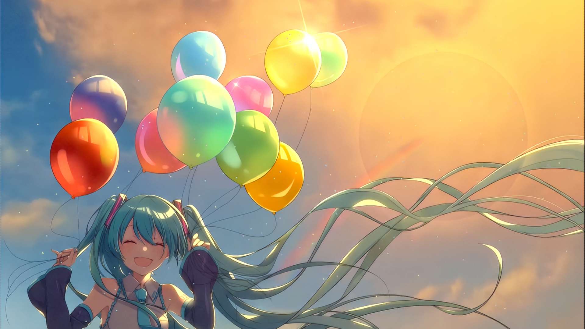 Balloon Sky – Hatsune Miku Live Wallpaper