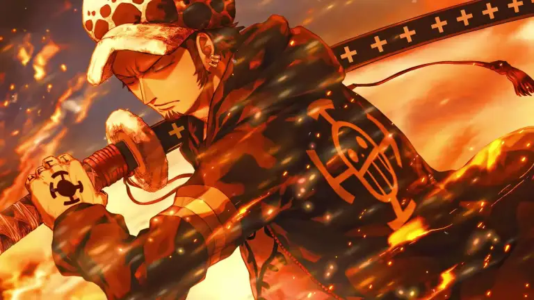 Trafalgar Law Fiery Glare Live Wallpaper