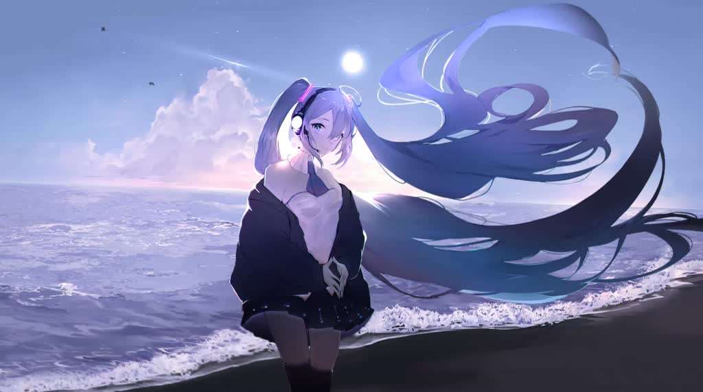 Hatsune Miku Ocean Live Wallpaper