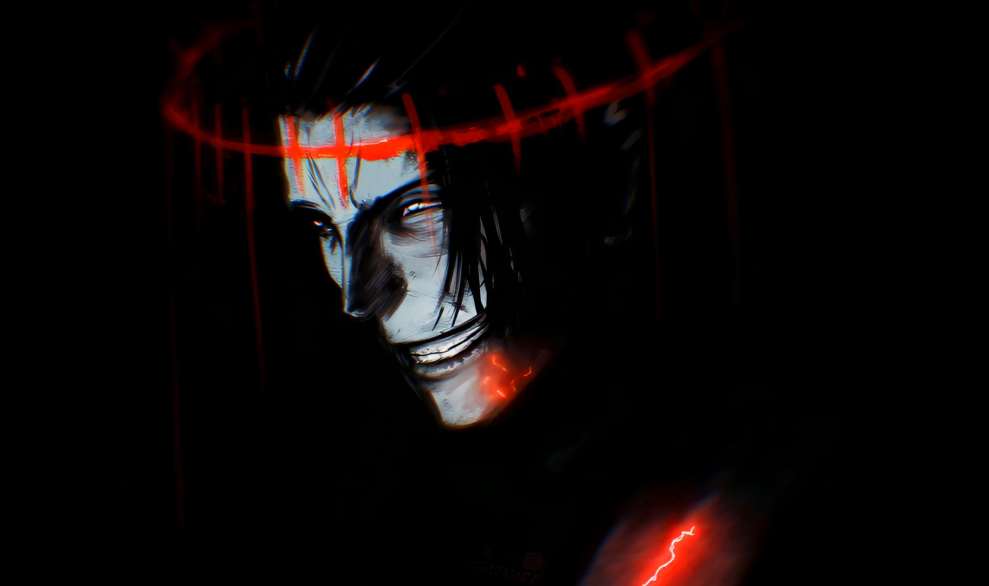 Jujutsu Kaisen: Kenjaku's Red Halo Grin Animated Wallpaper