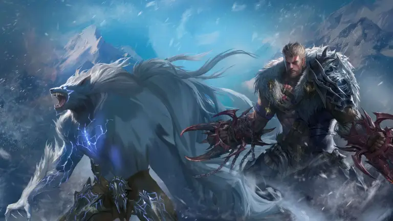 Warrior and Mythical Beast Live Wallpaper