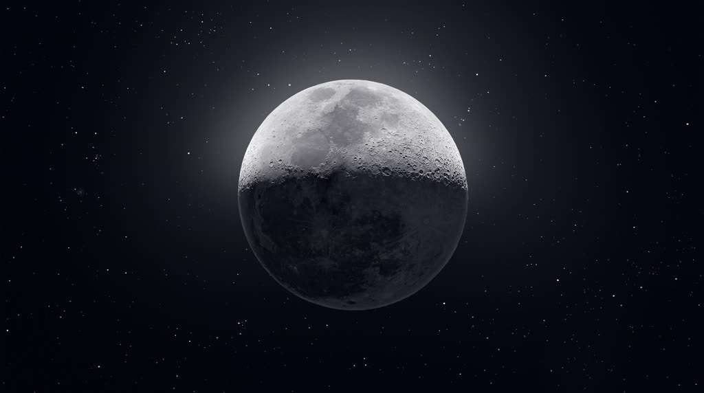 Realistic Half Moon Live Wallpaper