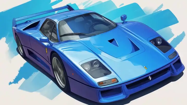 Cool Blue Sports Car Live Wallpaper