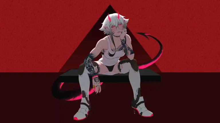 Cool Girl Devil Live Wallpaper
