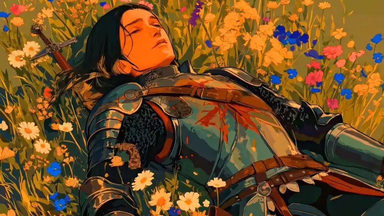 Knight's Rest in Flowers Live Wallpaper