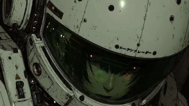 Sci-fi Helmet Girl Live Wallpaper