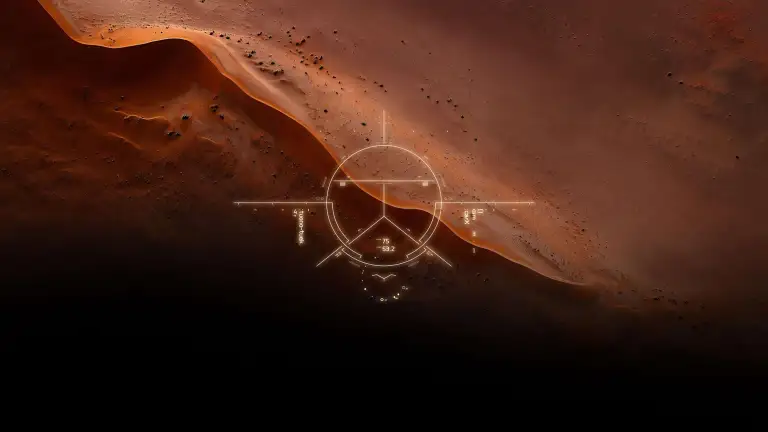 Futuristic Dune Desert Scan Live Wallpaper