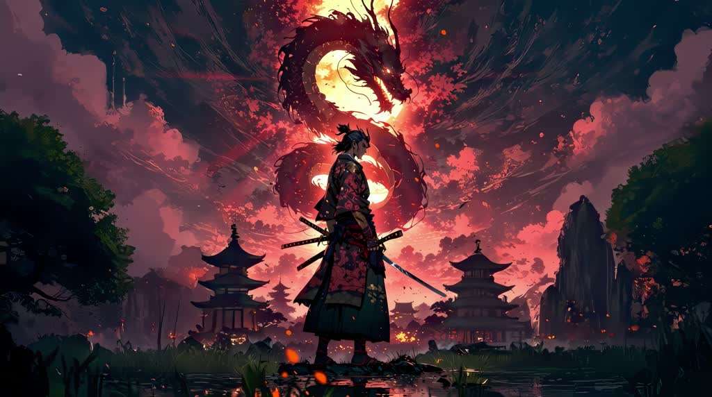 Dragon Spirit Ronin Live Wallpaper