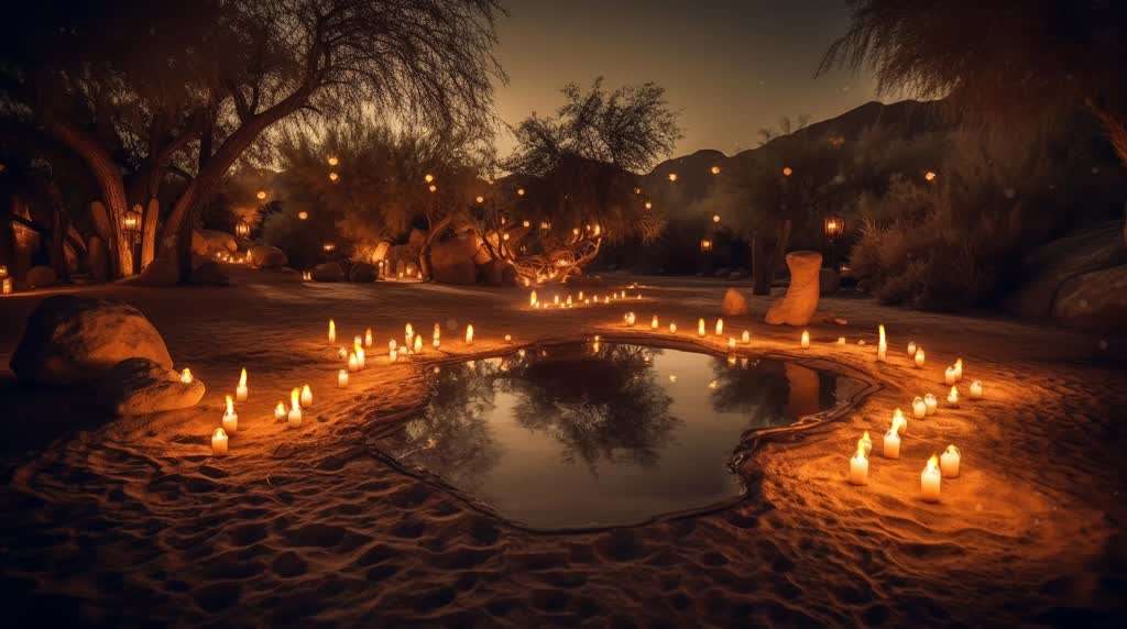 Burning Flame Scene Live Wallpaper