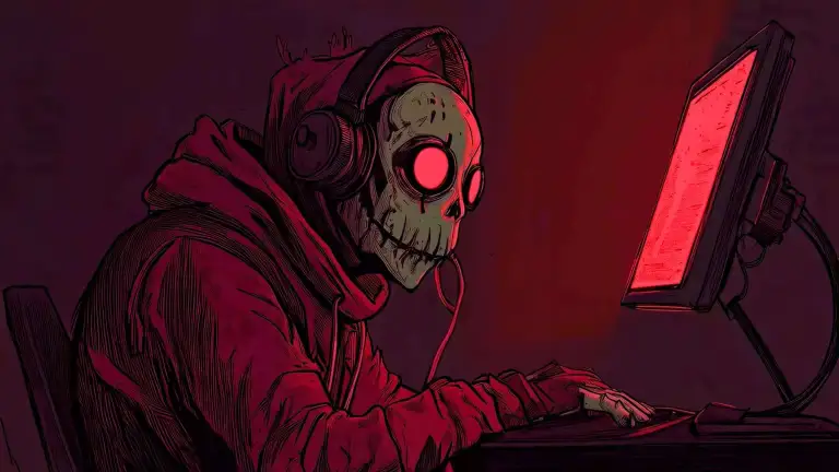 Skeleton Gamer LoFi Live Wallpaper