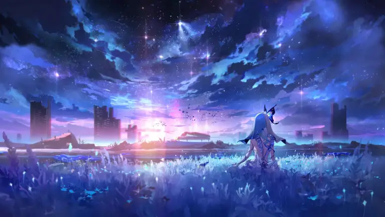 Wuthering Waves - Starry City Night Live Wallpaper