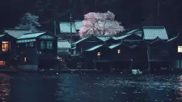 Japanese Village Night Blossom