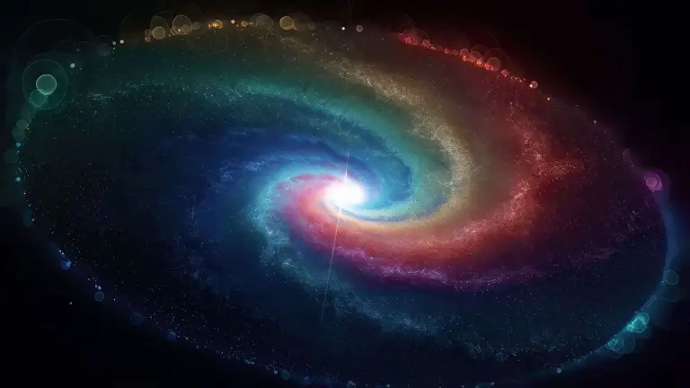 Colorful Spiral Galaxy Live Wallpaper