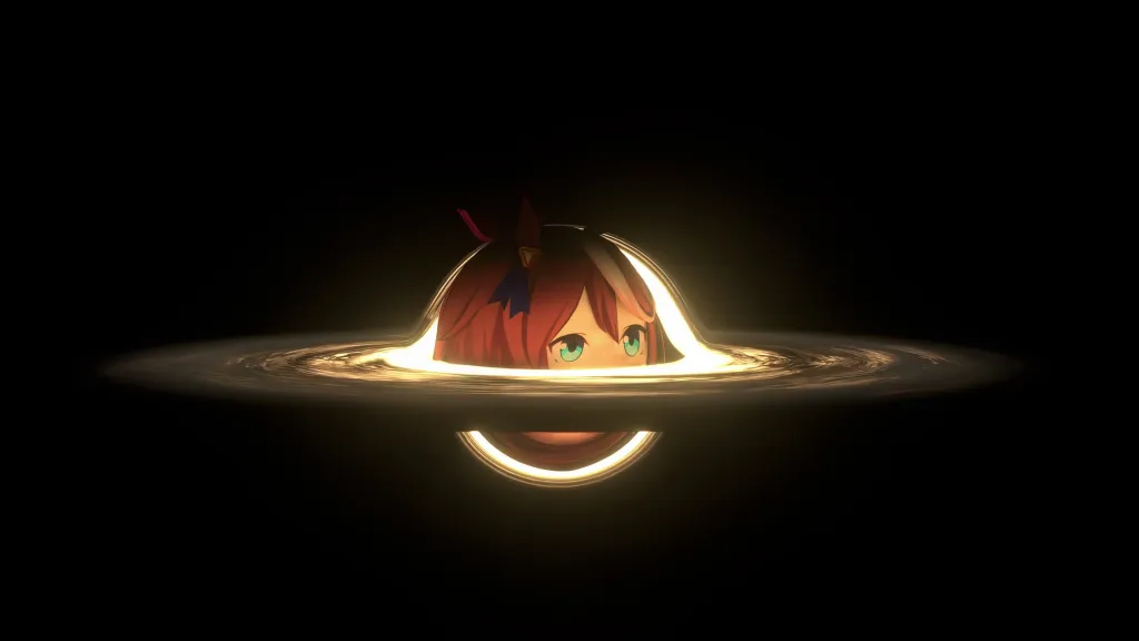 Black Hole Girl Live Wallpaper