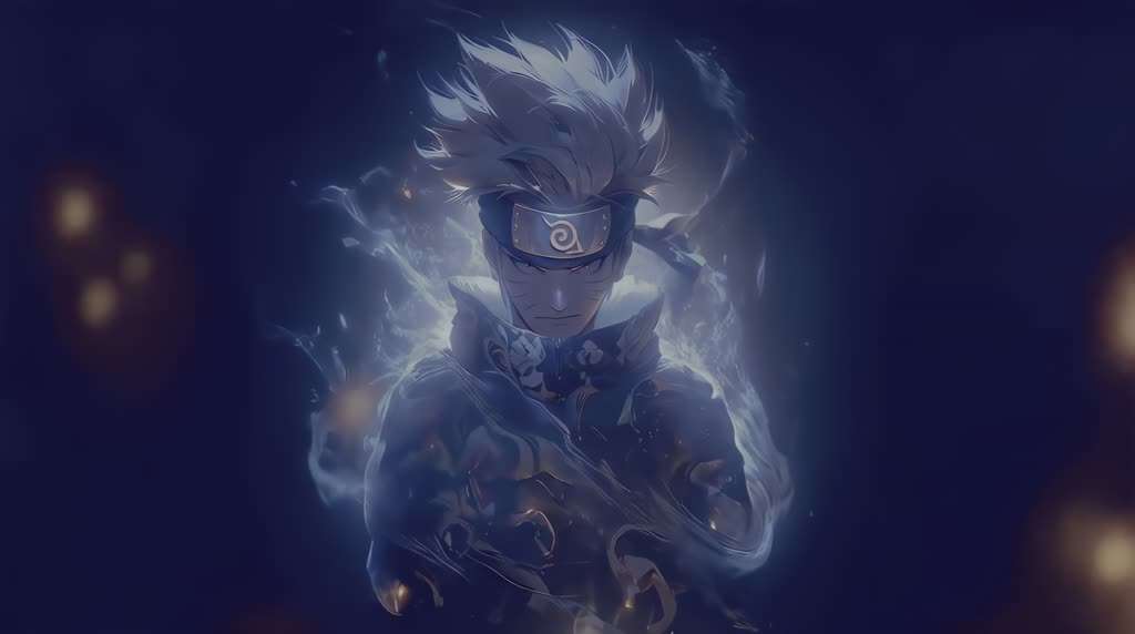 Kakashi Blue Aura - Naruto Live Wallpaper