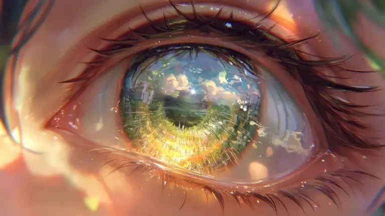 World in an Eye Reflection Live Wallpaper