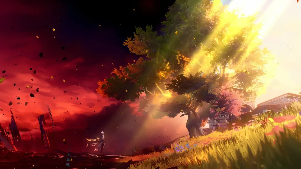 Split World Contrast Live Wallpaper