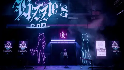 Lizzie's Bar Neon Entrance Live Wallpaper