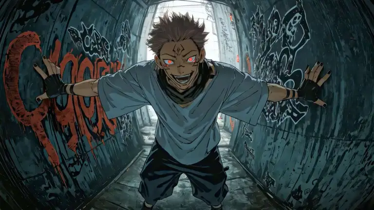 Sukuna Graffiti Alley Live Wallpaper