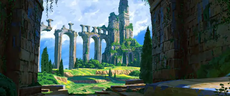 Overgrown Ancient Ruins Live Wallpaper
