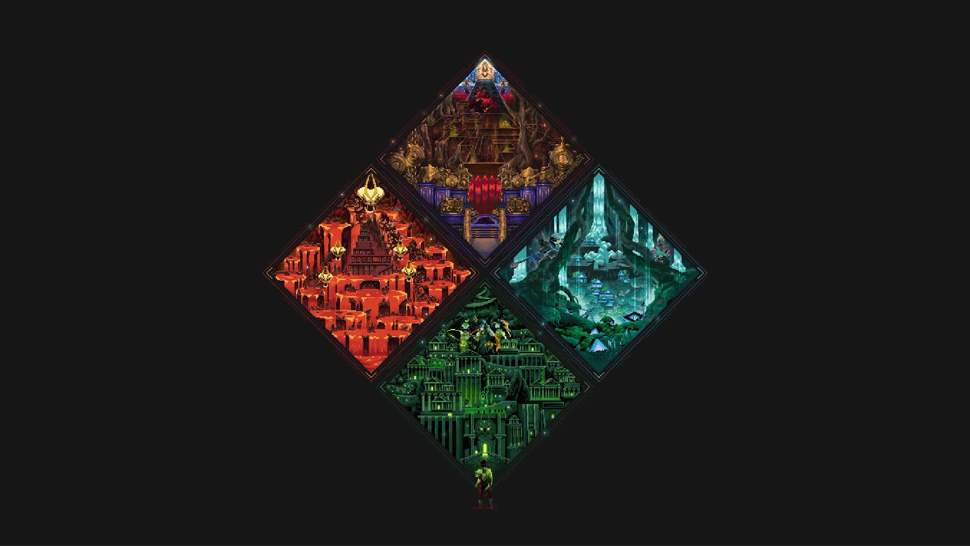 Hades Pixel Biomes Game Live Wallpaper