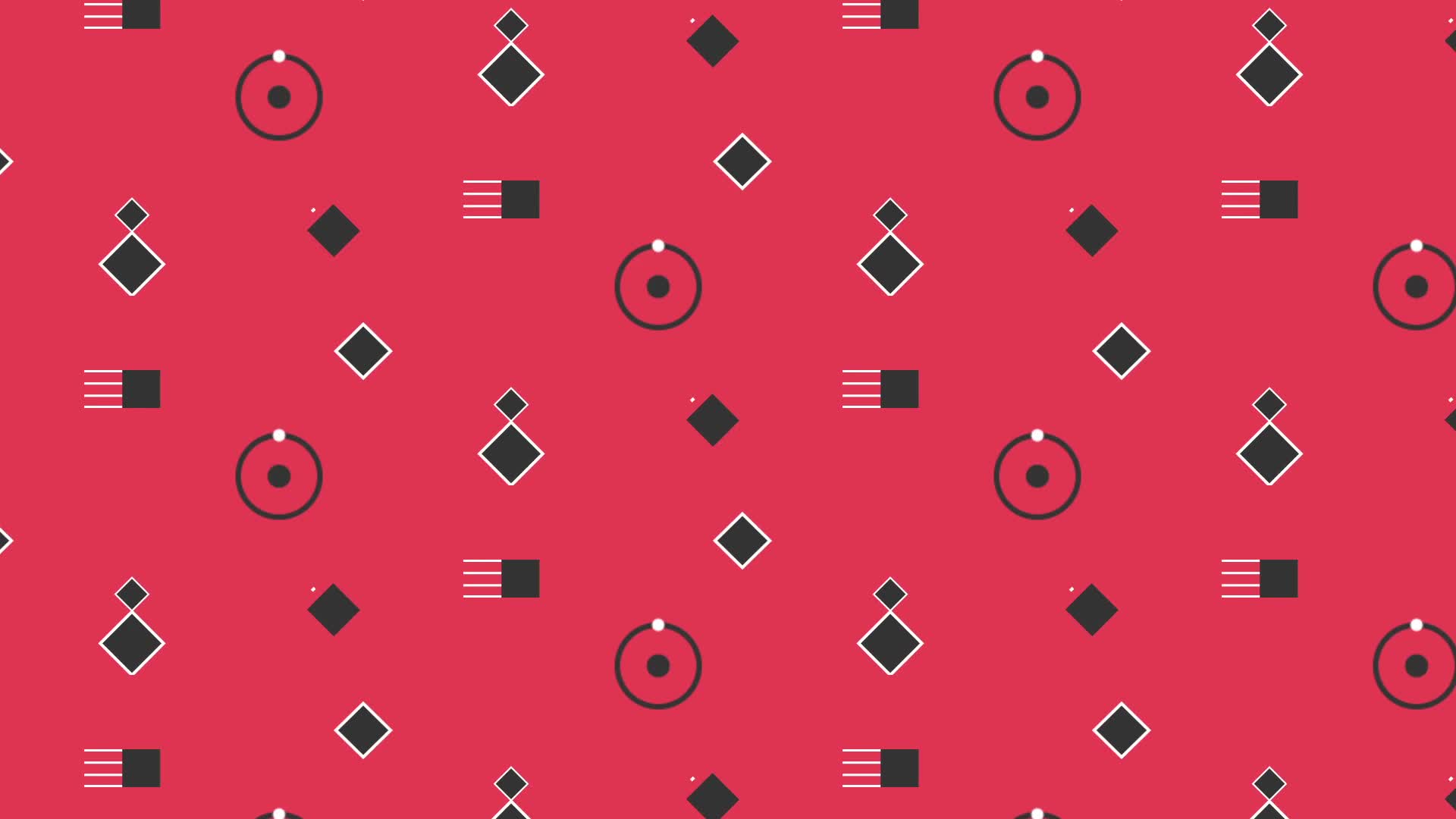 Pink Geometric Cycle Animated Wallpaper