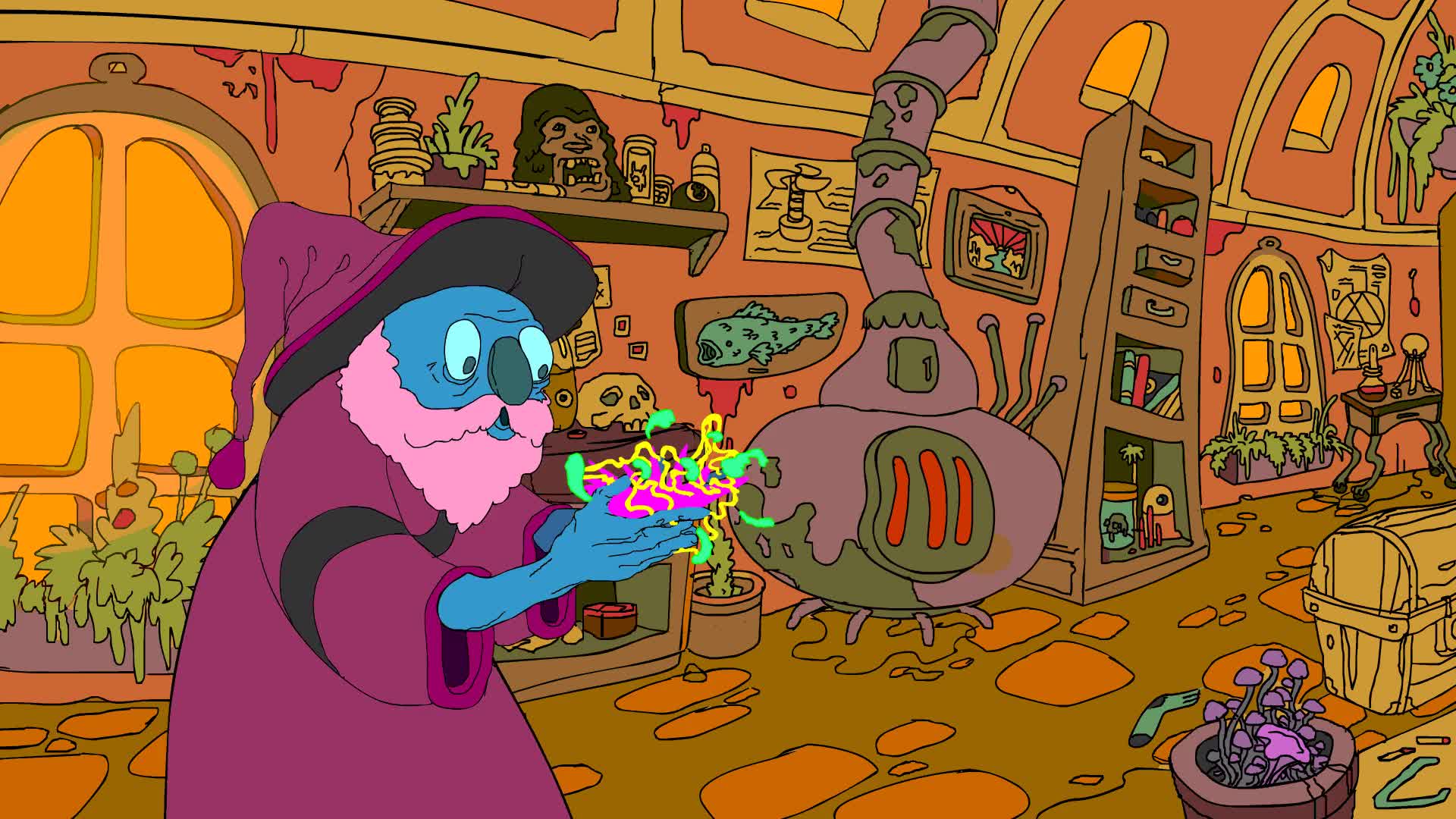 In The Wizards Workshop HD Live Wallpapers