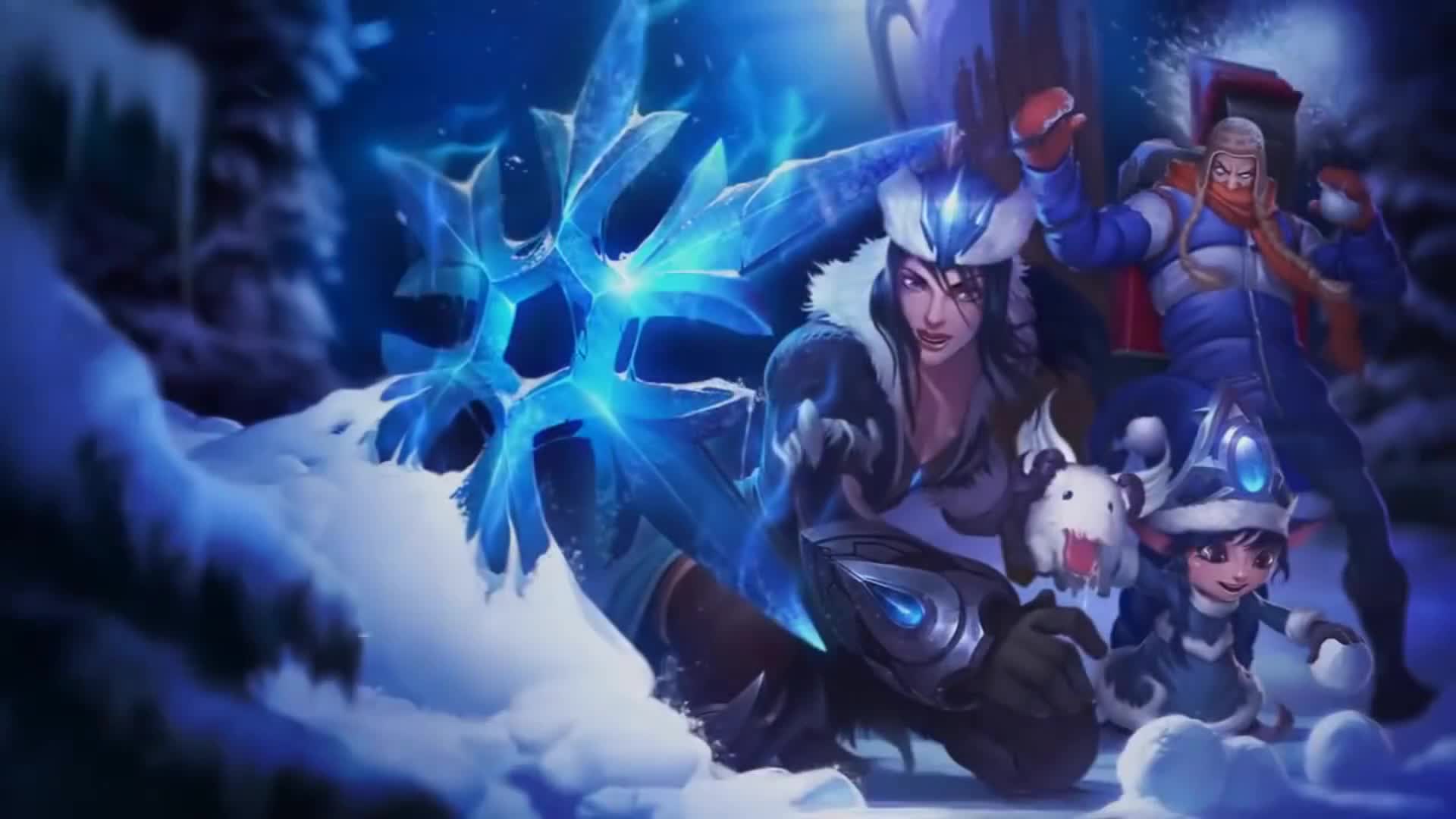 League of Legends Snowdown Login Screen 1080P HD
