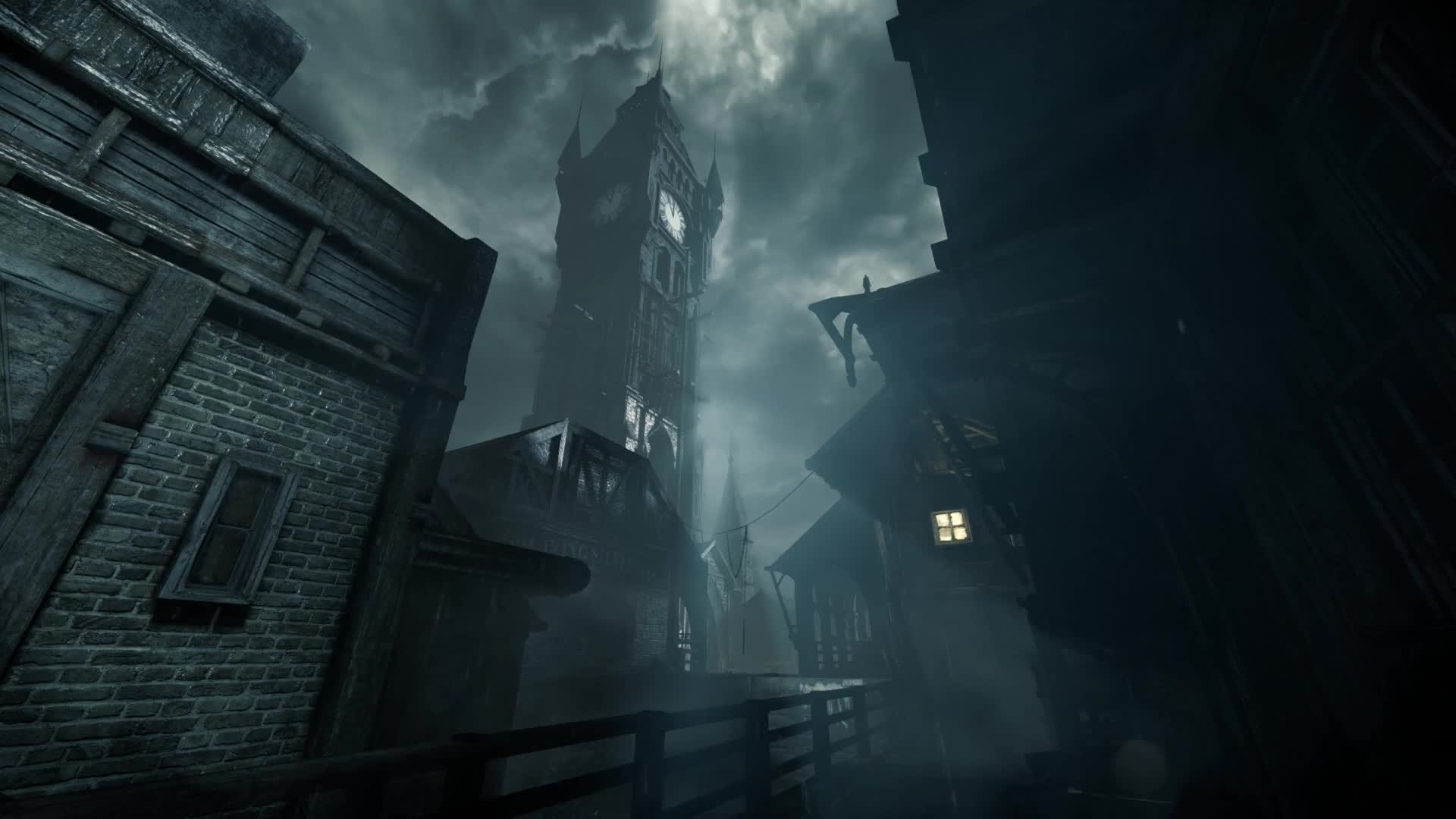 Thief Clocktower Raining Hd Live Wallpaper For Windows Desktophut 1