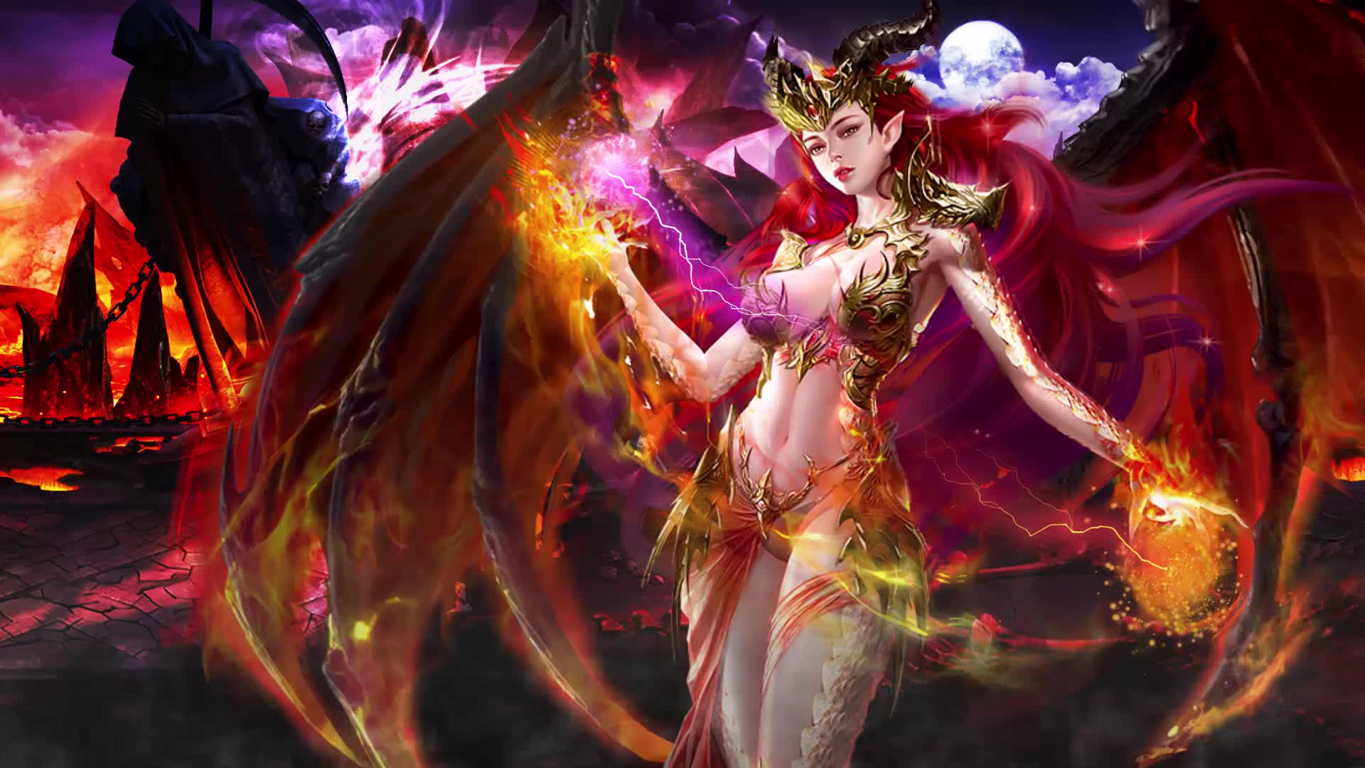 Dragon Girl HD Live Wallpaper