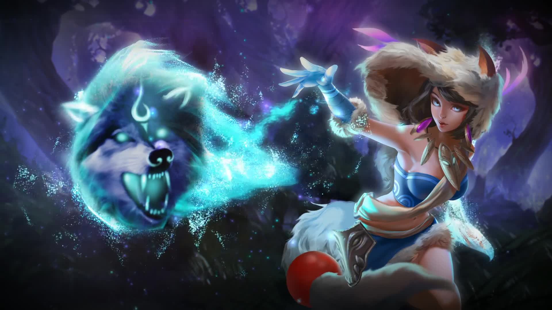 League of Angels 2 Wolf Girl HD Live Wallpaper