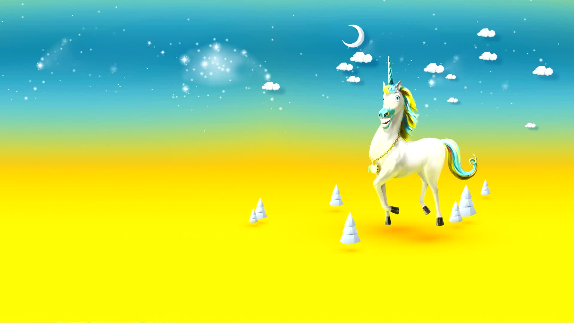 Happy Unicorn Live Wallpaper Hd