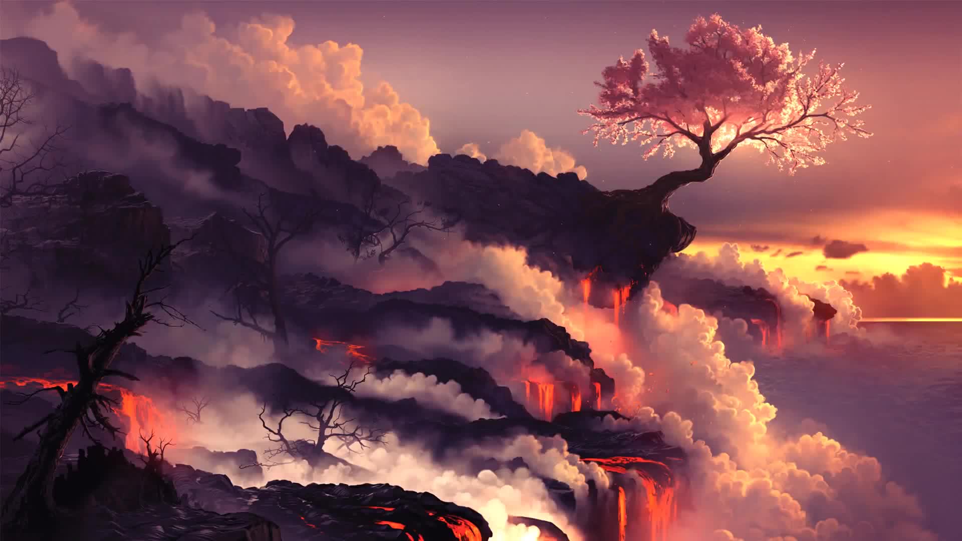 HD Sakura Tree Live Wallpaper