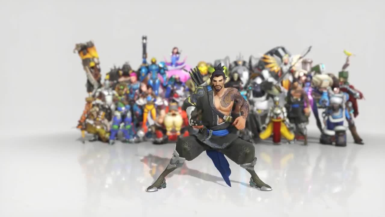 Overwatch Hanzo Dance Emote Animated Wallpaper 1080p FULLHD