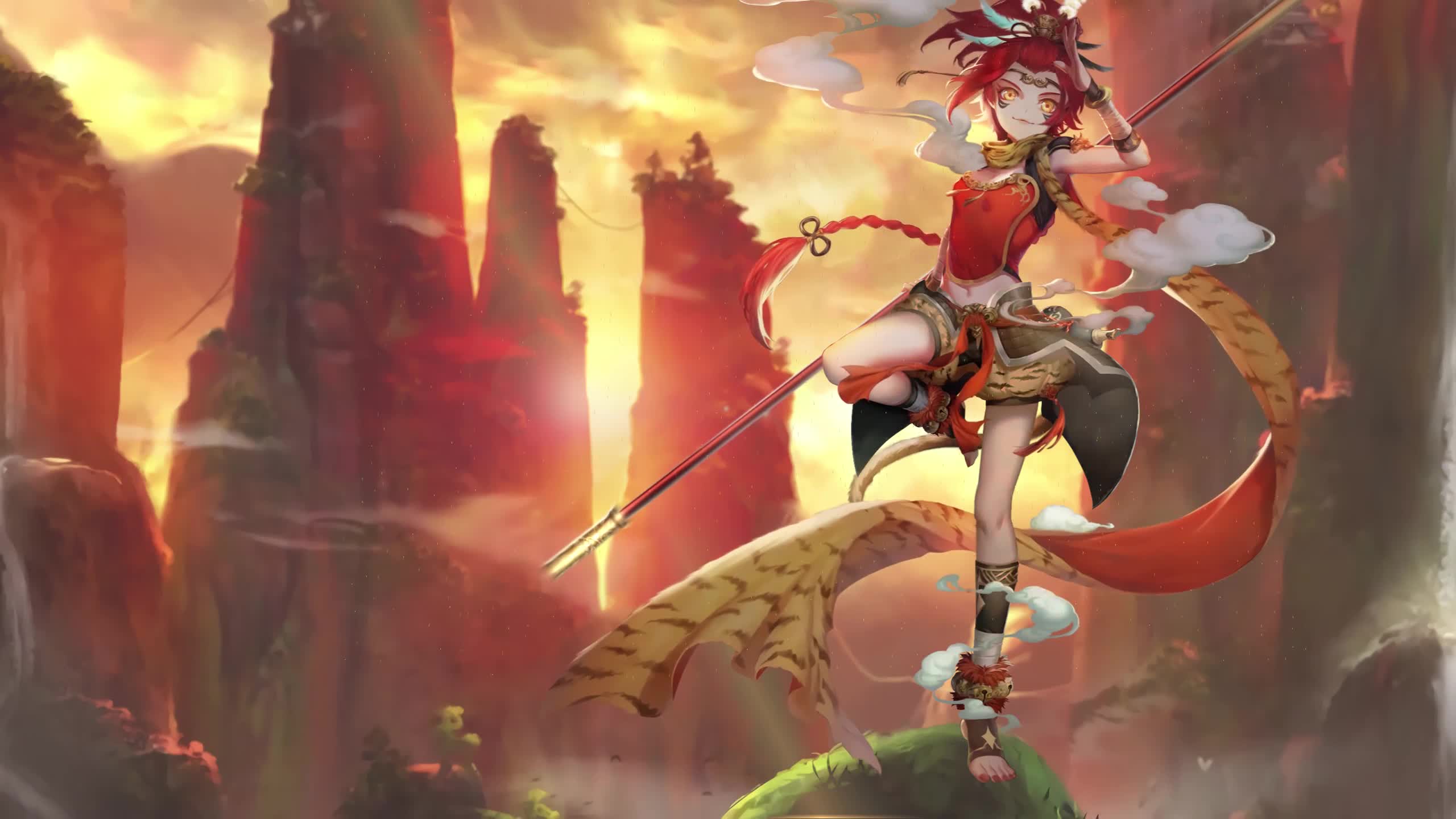 Warrior Girl Anime Live Wallpaper HD