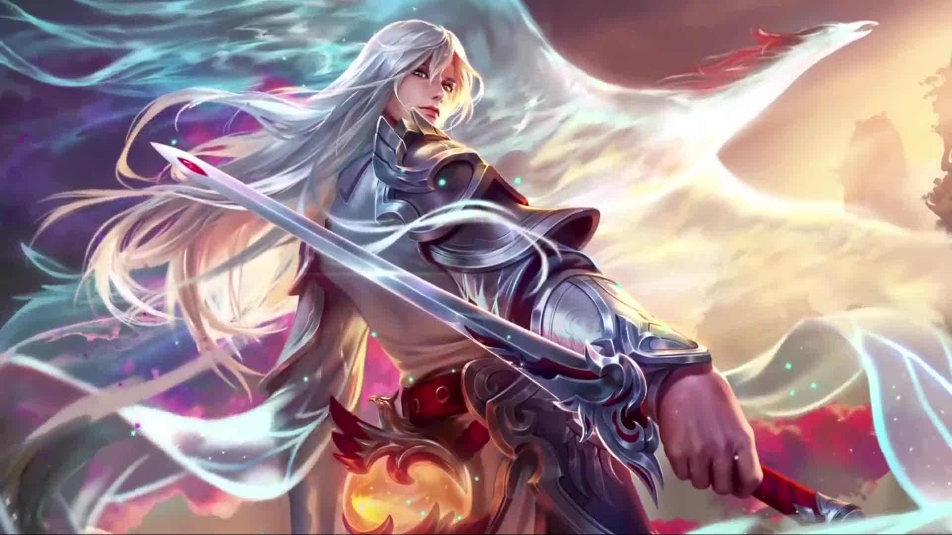 DesktopHut.com Chinese Warrior Girl Live Wallpaper Free