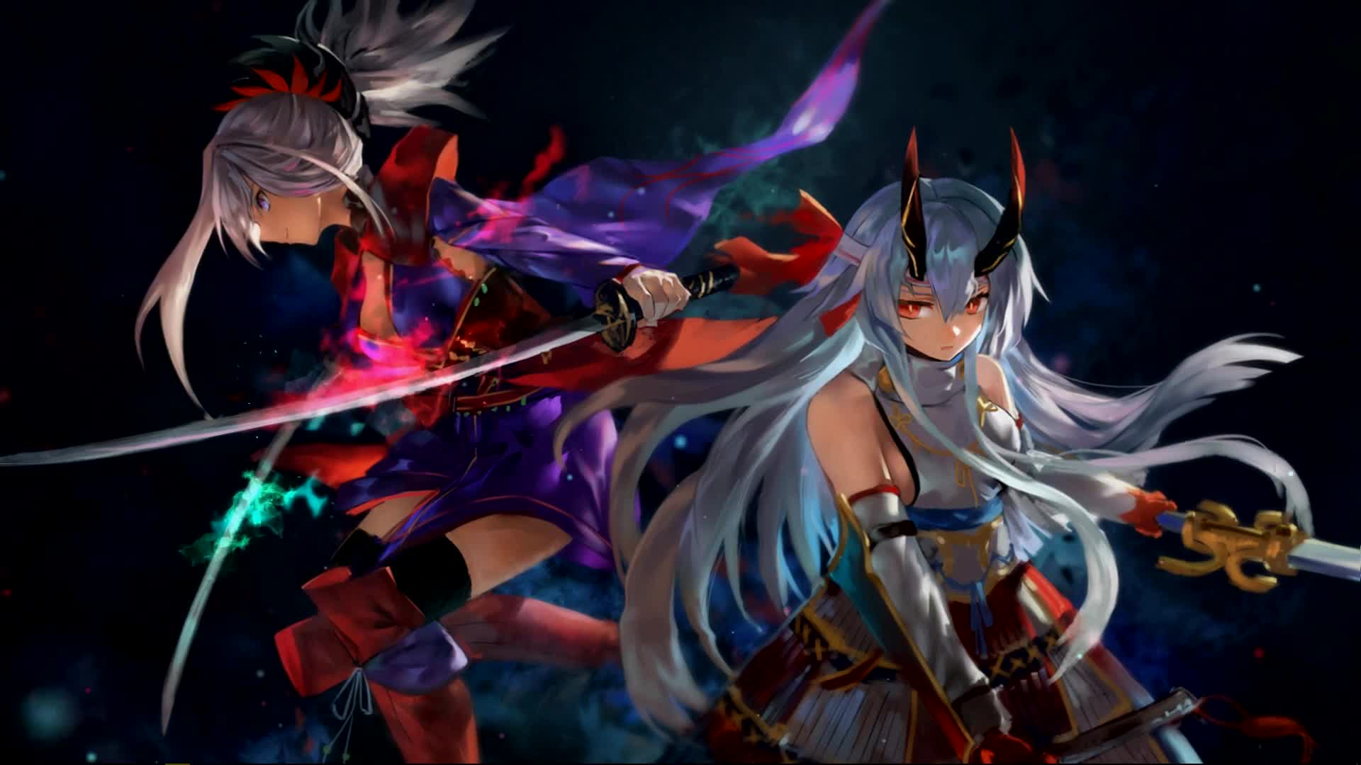 Musashi And Tomoe Anime 59fps HD Live Wallpaper