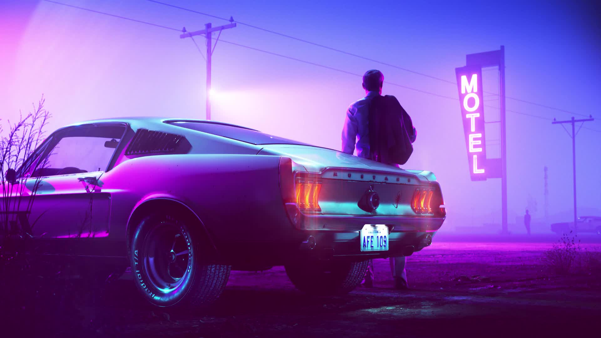 Neon Car Lights Live Wallpaper 1