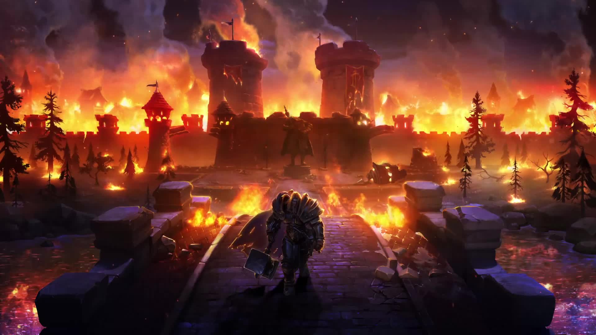 Warcraft 3Arthass Purging Reforged Stratholme Live Wallpaper